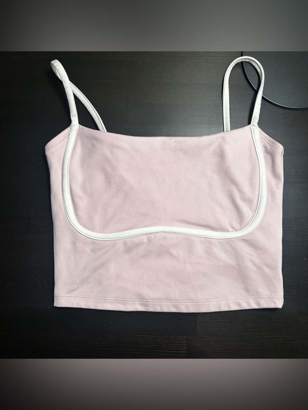 Gilly Hicks Active Recharge Under-Bust Tank Top- Pink/white (size Large Curvy)